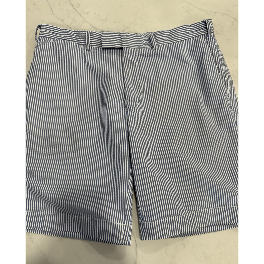 Men's Polo Ralph Lauren 381 Bleecker Seersucker Shorts Old Money Vibe  Sz 34